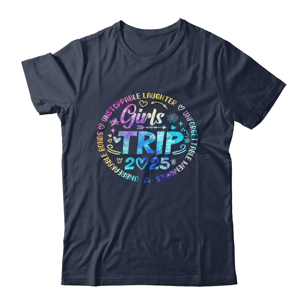 Girls Trip 2025 Friends Weekend Sisters Vacation Matching Shirt & Tank Top | teecentury