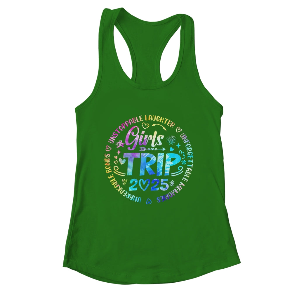 Girls Trip 2025 Friends Weekend Sisters Vacation Matching Shirt & Tank Top | teecentury