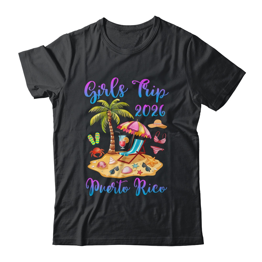 Girls Trip 2026 Beach Vacation Puerto Rico Matching Group Shirt & Tank Top | teecentury