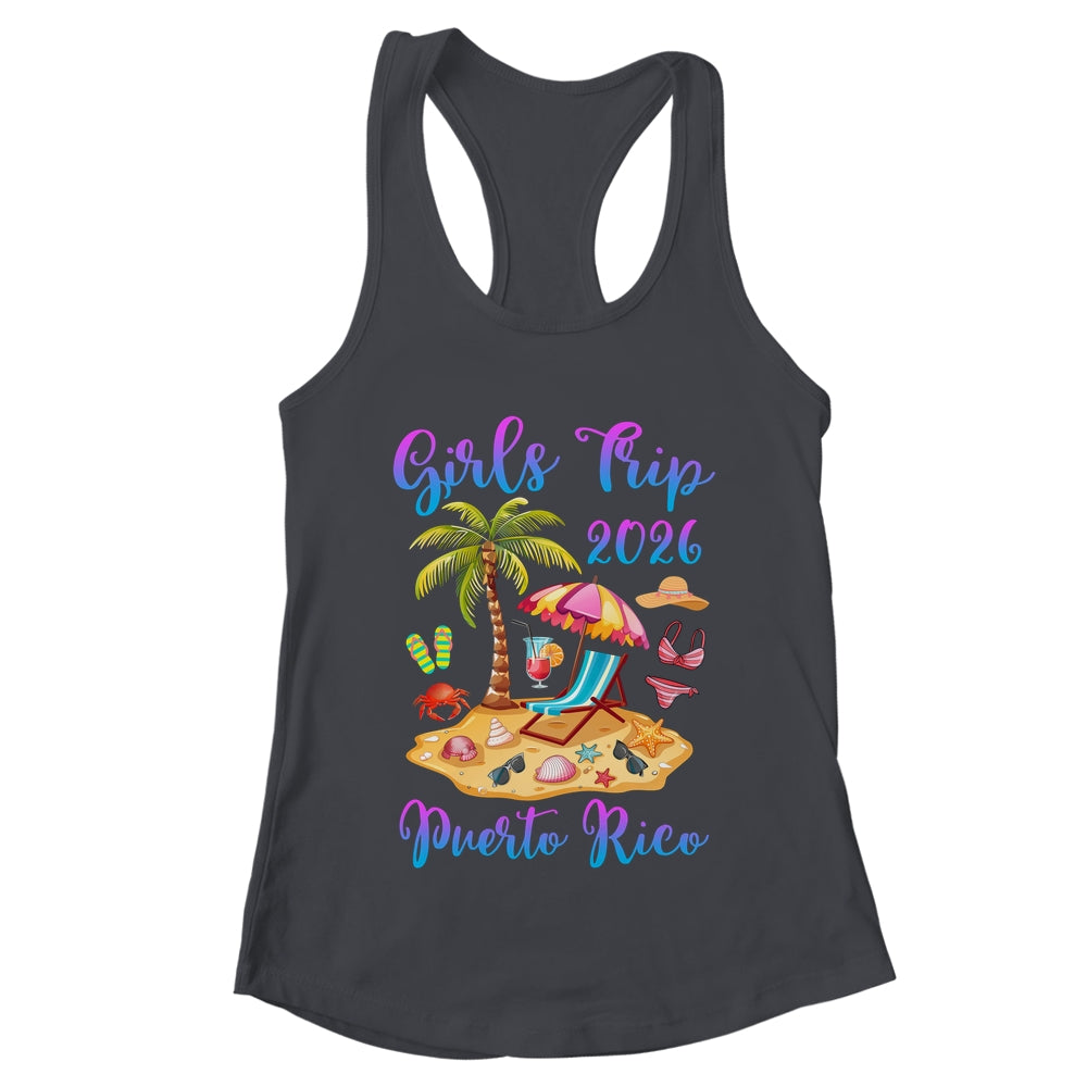 Girls Trip 2026 Beach Vacation Puerto Rico Matching Group Shirt & Tank Top | teecentury