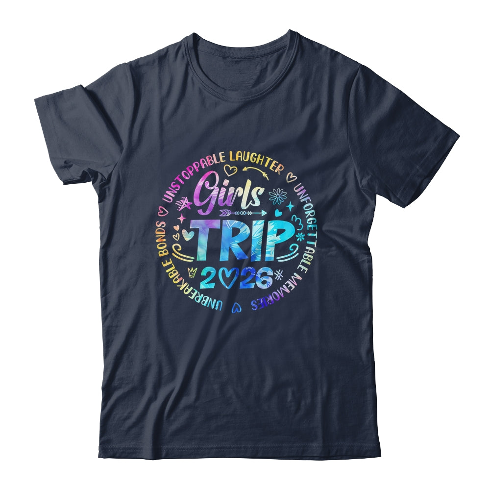 Girls Trip 2026 Friends Weekend Sisters Vacation Matching Shirt & Tank Top | teecentury