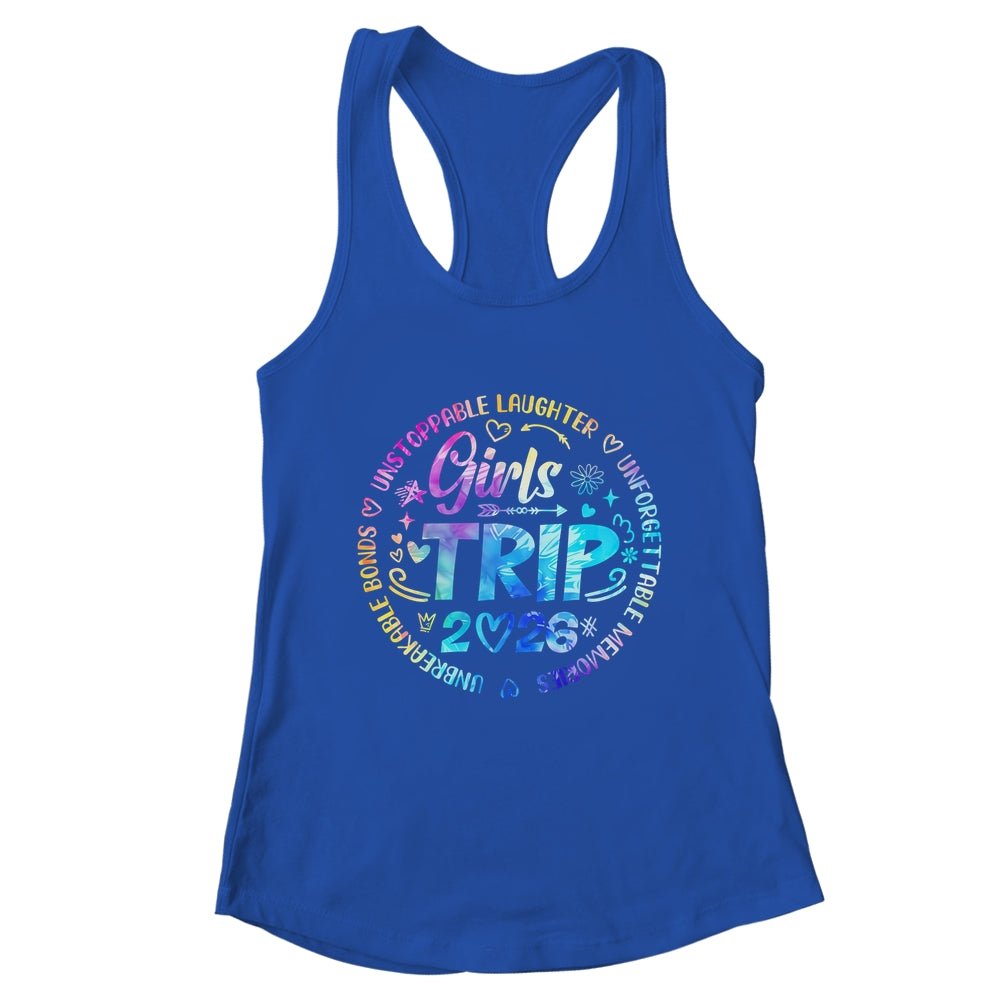 Girls Trip 2026 Friends Weekend Sisters Vacation Matching Shirt & Tank Top | teecentury