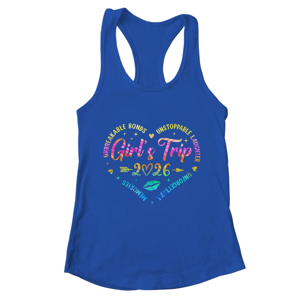 Girls Trip 2026 Womens Weekend Memories Vacation Matching Besties Shirt & Tank Top | teecentury