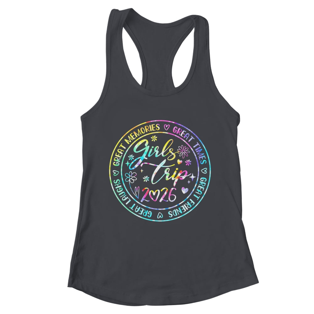 Girls Trip 2026 Womens Weekend Vacation Matching Besties Shirt & Tank Top | teecentury
