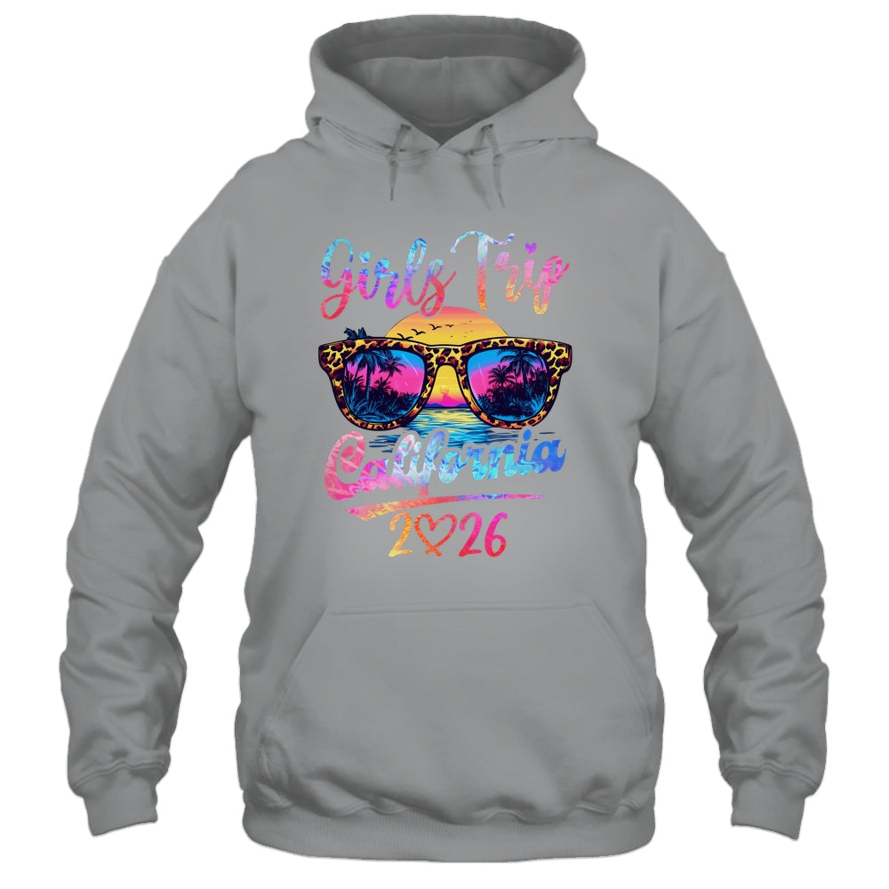 Girls Trip California 2026 Matching Summer Vacation Women Shirt & Tank Top | teecentury
