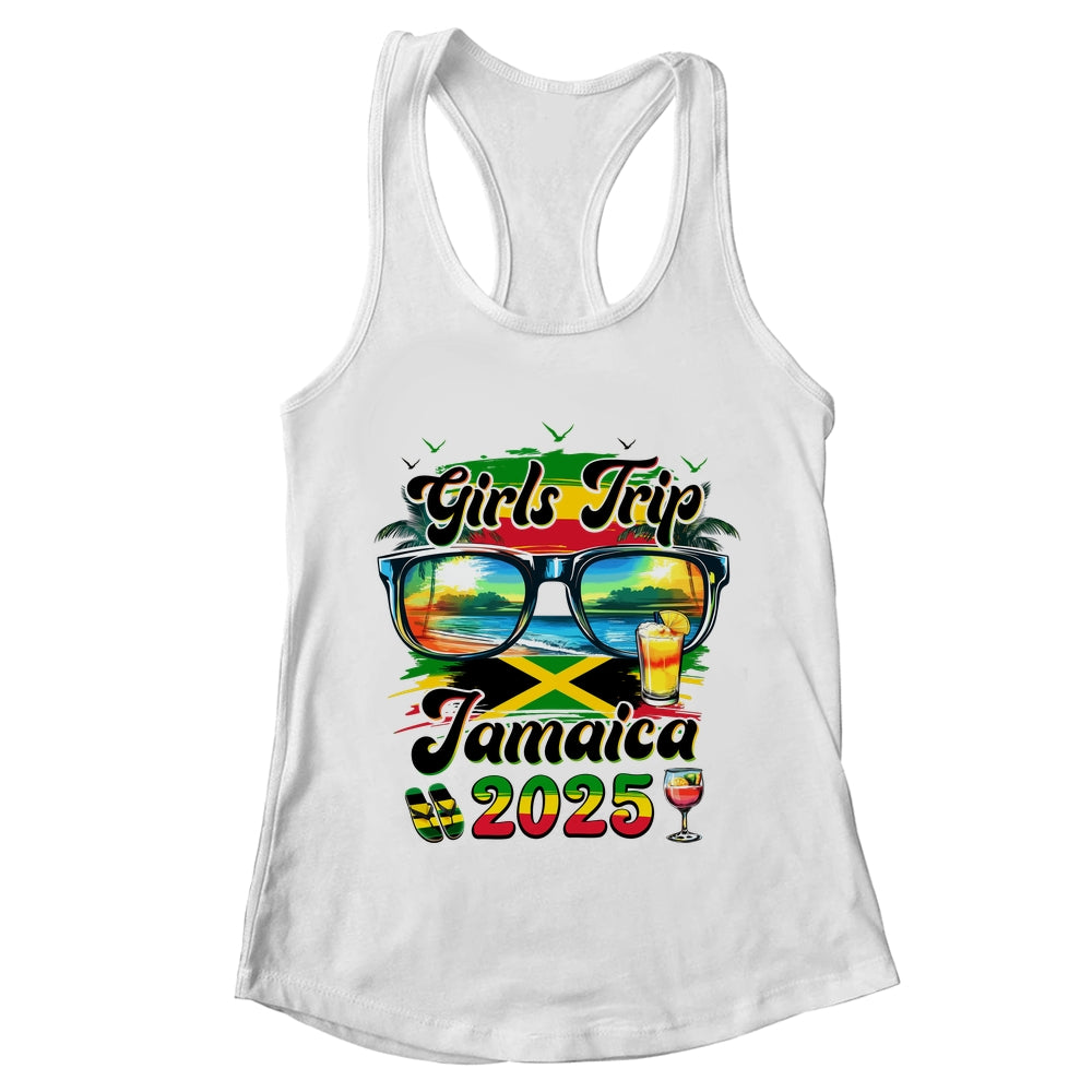 Girls Trip Jamaica 2025 Summer Vacation Matching Group Shirt & Tank Top | teecentury