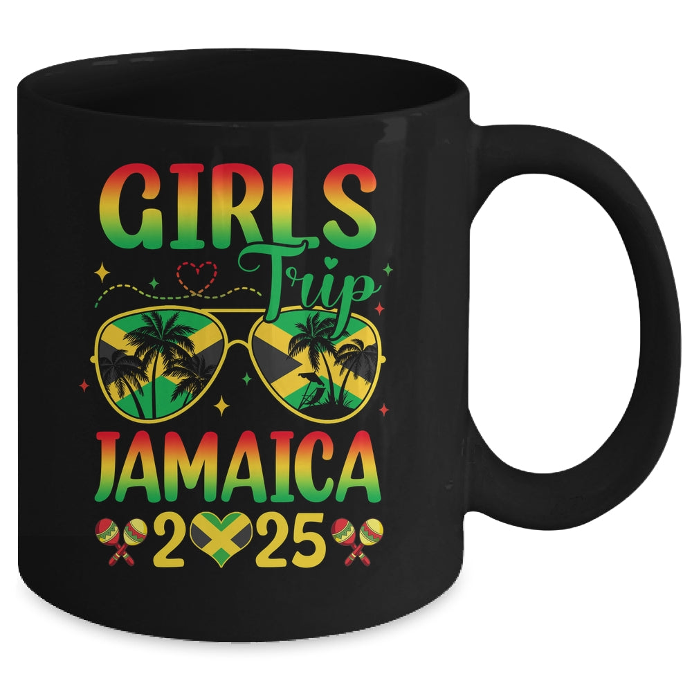Girls Trip Jamaica 2025 Summer Vintage Beach Sisters Trip Mug | teecentury