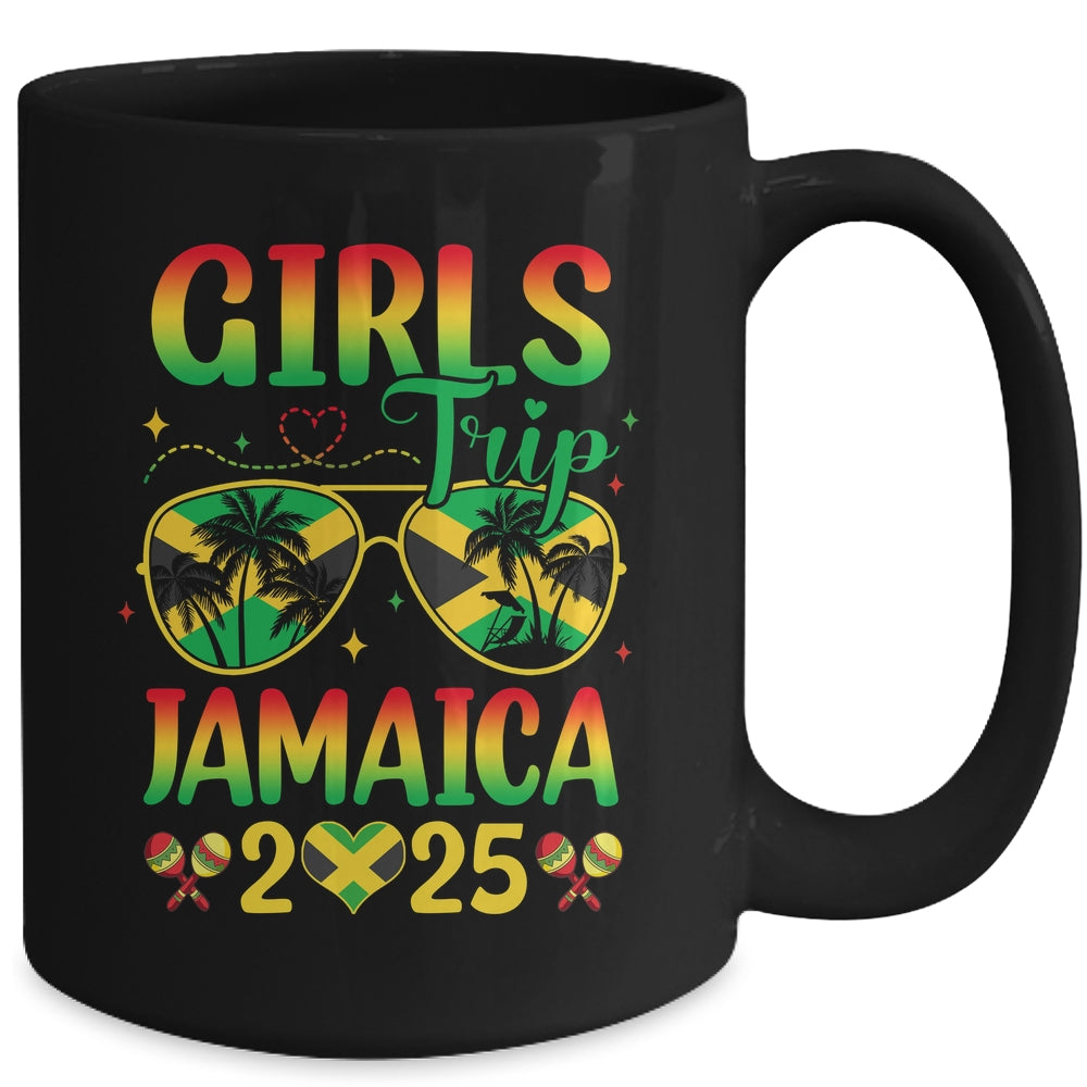 Girls Trip Jamaica 2025 Summer Vintage Beach Sisters Trip Mug | teecentury