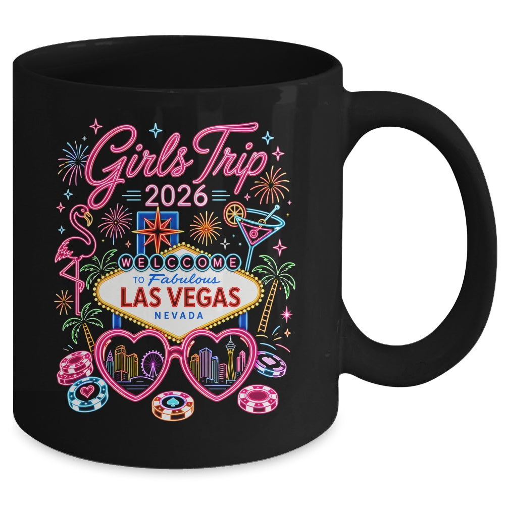 Girls Trip Las Vegas Vacation 2026 Besties Friends Matching Mug | teecentury