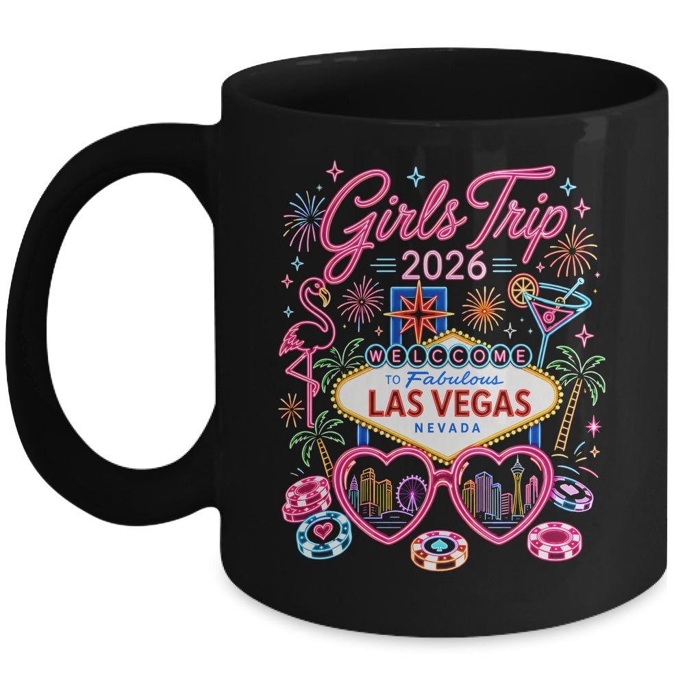 Girls Trip Las Vegas Vacation 2026 Besties Friends Matching Mug | teecentury