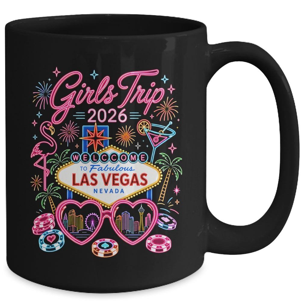 Girls Trip Las Vegas Vacation 2026 Besties Friends Matching Mug | teecentury