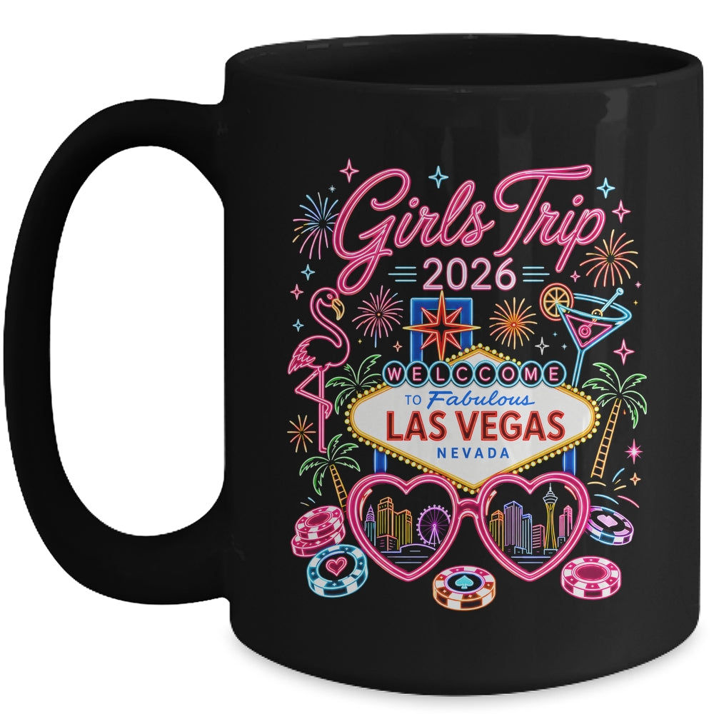 Girls Trip Las Vegas Vacation 2026 Besties Friends Matching Mug | teecentury