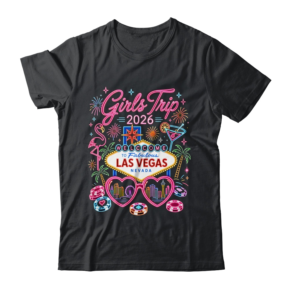 Girls Trip Las Vegas Vacation 2026 Besties Friends Matching Shirt & Tank Top | teecentury