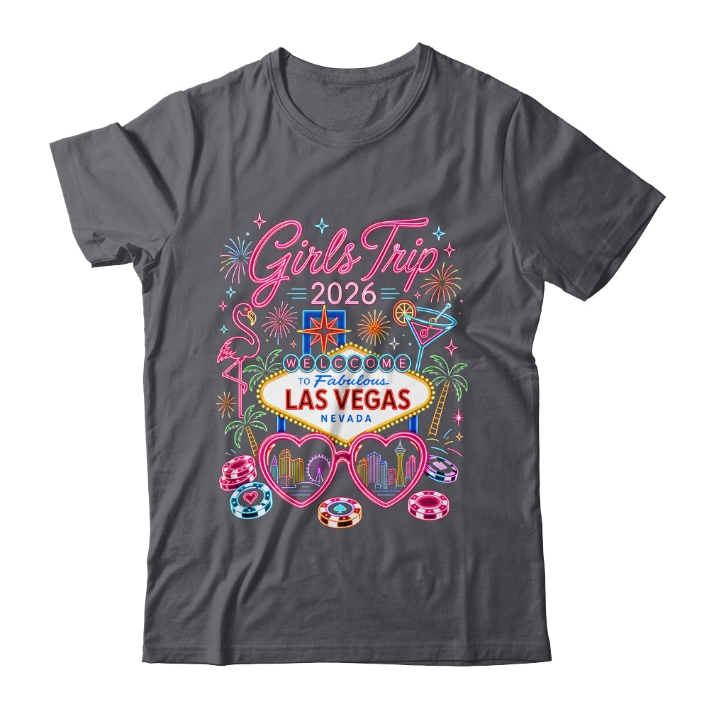 Girls Trip Las Vegas Vacation 2026 Besties Friends Matching Shirt & Tank Top | teecentury