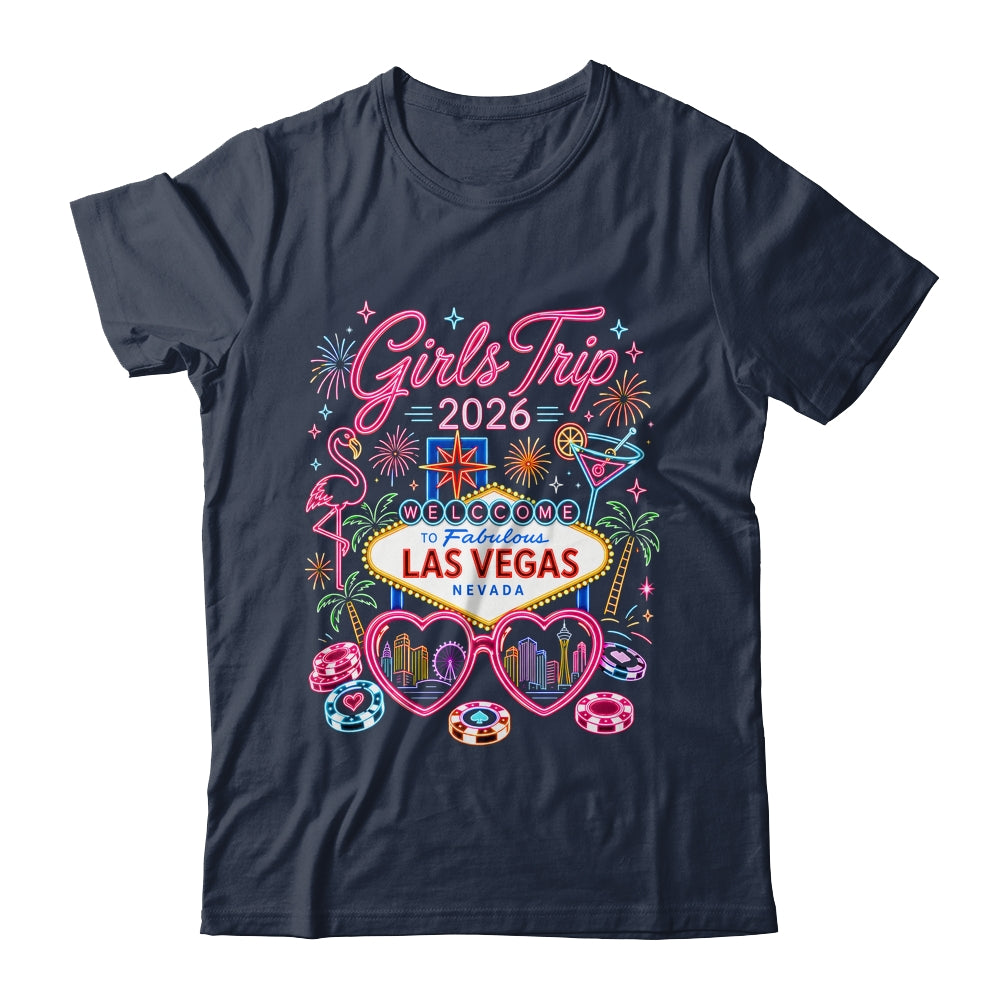 Girls Trip Las Vegas Vacation 2026 Besties Friends Matching Shirt & Tank Top | teecentury