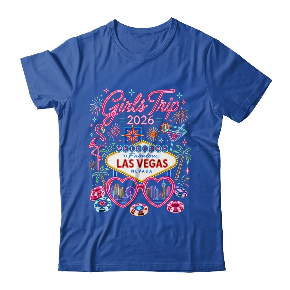 Girls Trip Las Vegas Vacation 2026 Besties Friends Matching Shirt & Tank Top | teecentury