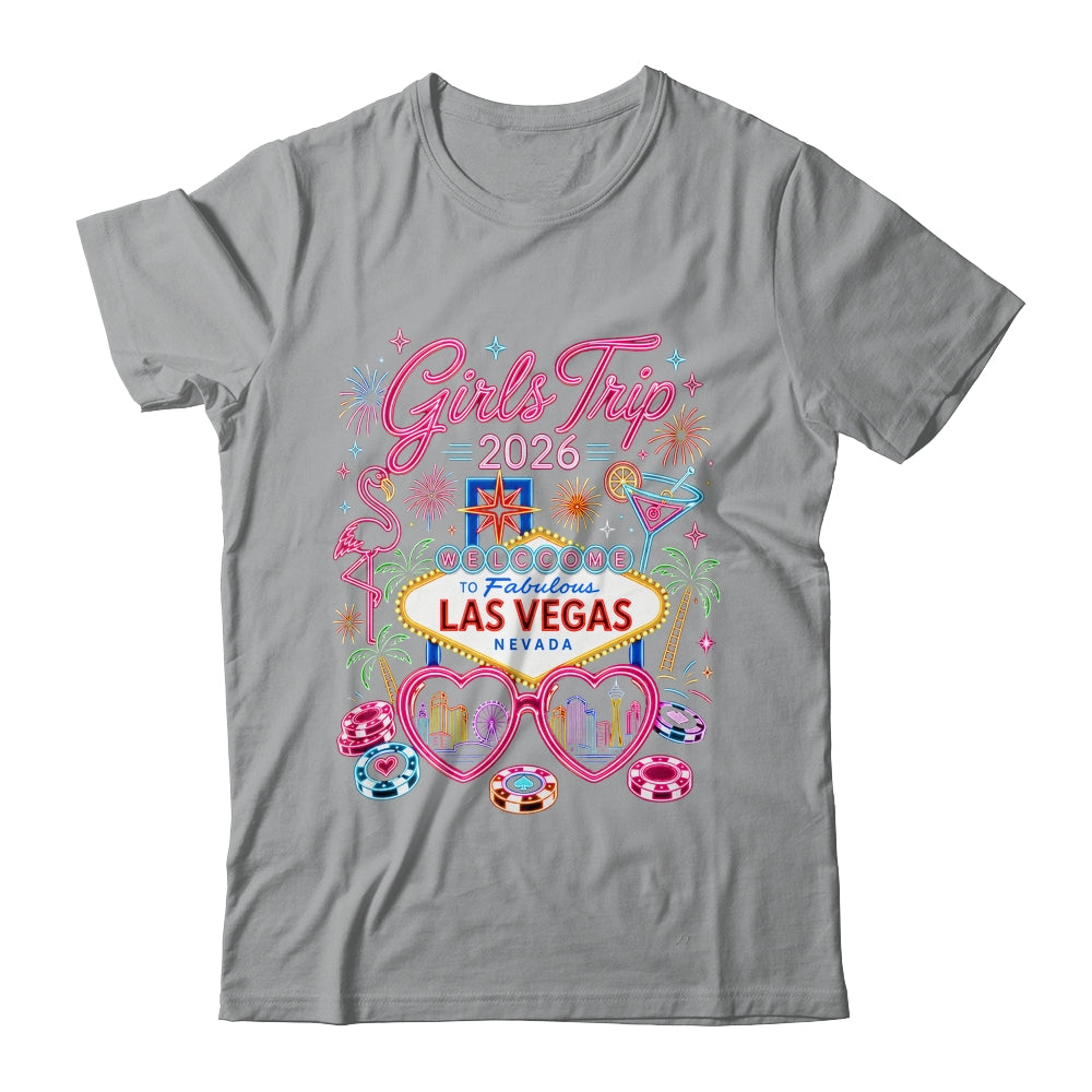 Girls Trip Las Vegas Vacation 2026 Besties Friends Matching Shirt & Tank Top | teecentury