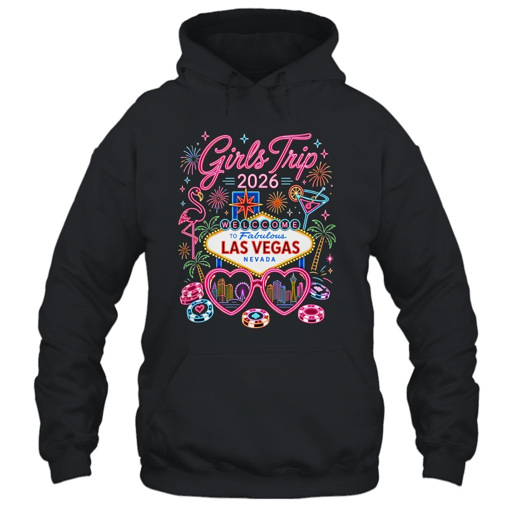 Girls Trip Las Vegas Vacation 2026 Besties Friends Matching Shirt & Tank Top | teecentury