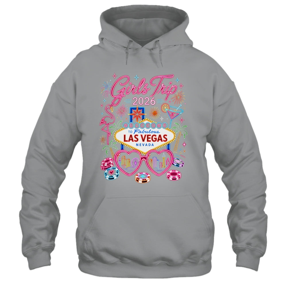 Girls Trip Las Vegas Vacation 2026 Besties Friends Matching Shirt & Tank Top | teecentury