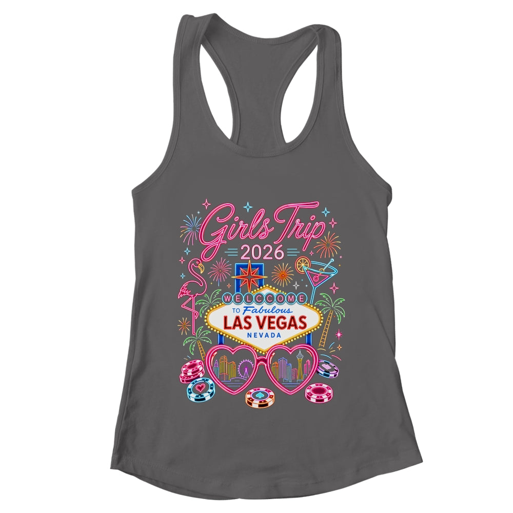 Girls Trip Las Vegas Vacation 2026 Besties Friends Matching Shirt & Tank Top | teecentury