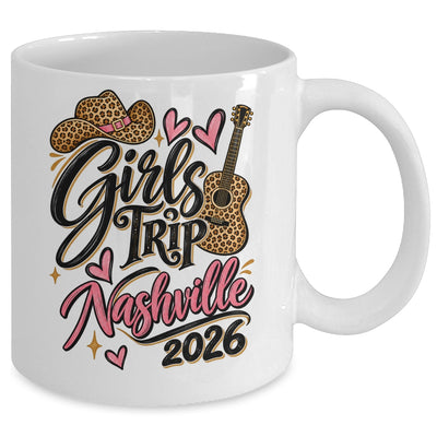 Girls Trip Nashville 2026 Bachelorette Boots Guitar Travel Mug | teecentury
