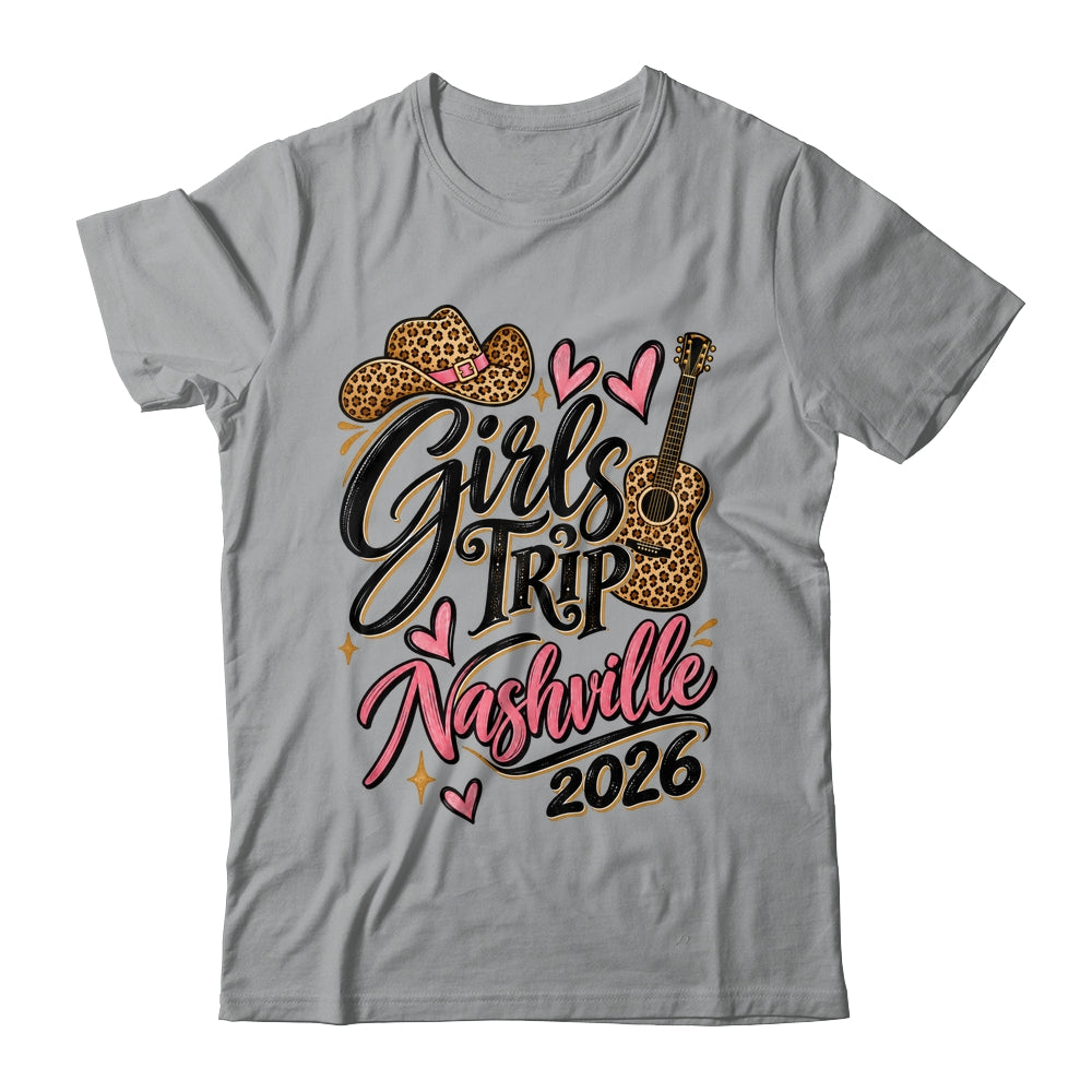 Girls Trip Nashville 2026 Bachelorette Boots Guitar Travel Shirt & Tank Top | teecentury