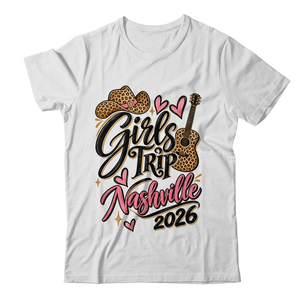 Girls Trip Nashville 2026 Bachelorette Boots Guitar Travel Shirt & Tank Top | teecentury