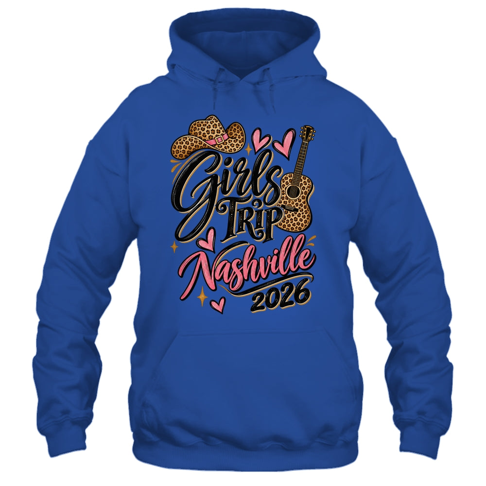 Girls Trip Nashville 2026 Bachelorette Boots Guitar Travel Shirt & Tank Top | teecentury