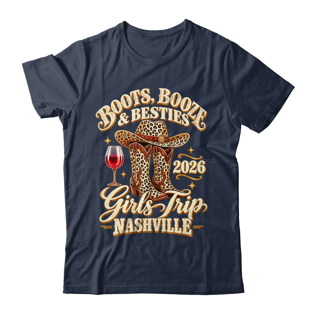 Girls Trip Nashville 2026 Weekend Boots Booze Besties Shirt & Tank Top | teecentury