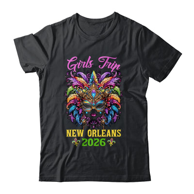 Girls Trip New Orleans 2026 Women Girl Mardi Gras Mask Beads Shirt & Tank Top | teecentury