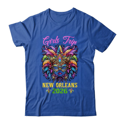 Girls Trip New Orleans 2026 Women Girl Mardi Gras Mask Beads Shirt & Tank Top | teecentury