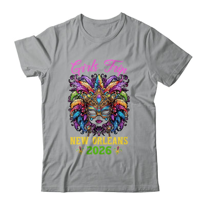 Girls Trip New Orleans 2026 Women Girl Mardi Gras Mask Beads Shirt & Tank Top | teecentury