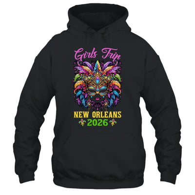 Girls Trip New Orleans 2026 Women Girl Mardi Gras Mask Beads Shirt & Tank Top | teecentury