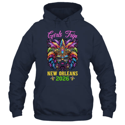 Girls Trip New Orleans 2026 Women Girl Mardi Gras Mask Beads Shirt & Tank Top | teecentury
