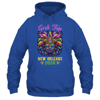 Girls Trip New Orleans 2026 Women Girl Mardi Gras Mask Beads Shirt & Tank Top | teecentury