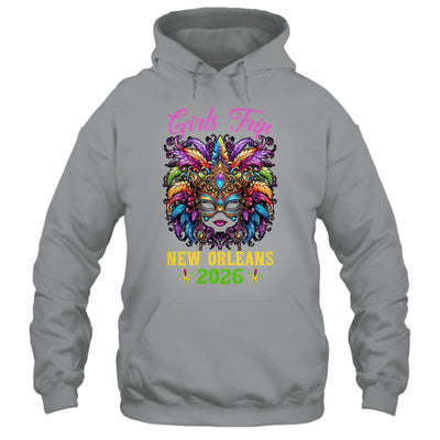 Girls Trip New Orleans 2026 Women Girl Mardi Gras Mask Beads Shirt & Tank Top | teecentury