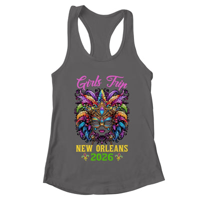 Girls Trip New Orleans 2026 Women Girl Mardi Gras Mask Beads Shirt & Tank Top | teecentury