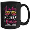 Girls Weekend Trip Alaska 2026 Beaches Booze Besties Mug | teecentury