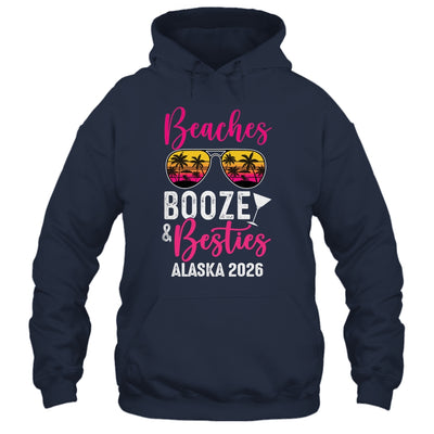 Girls Weekend Trip Alaska 2026 Beaches Booze Besties Shirt & Tank Top | teecentury