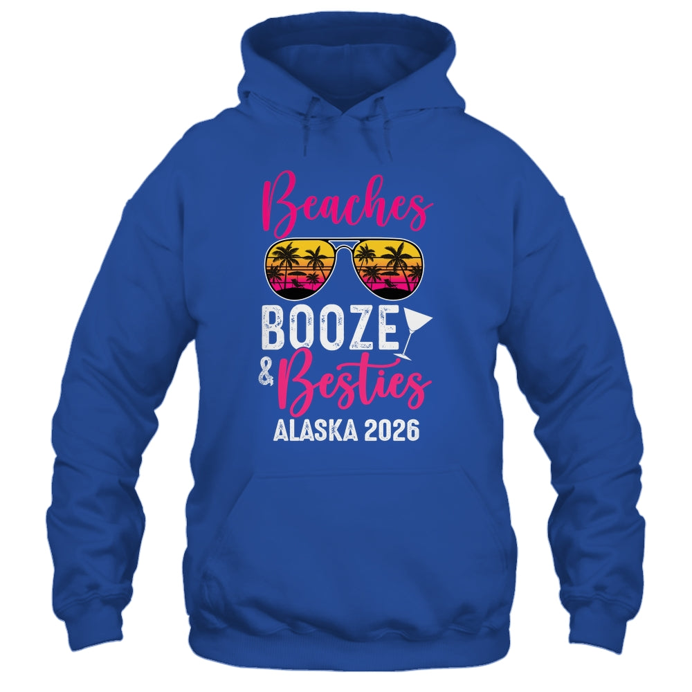 Girls Weekend Trip Alaska 2026 Beaches Booze Besties Shirt & Tank Top | teecentury