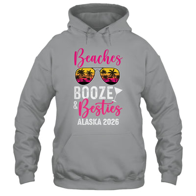 Girls Weekend Trip Alaska 2026 Beaches Booze Besties Shirt & Tank Top | teecentury