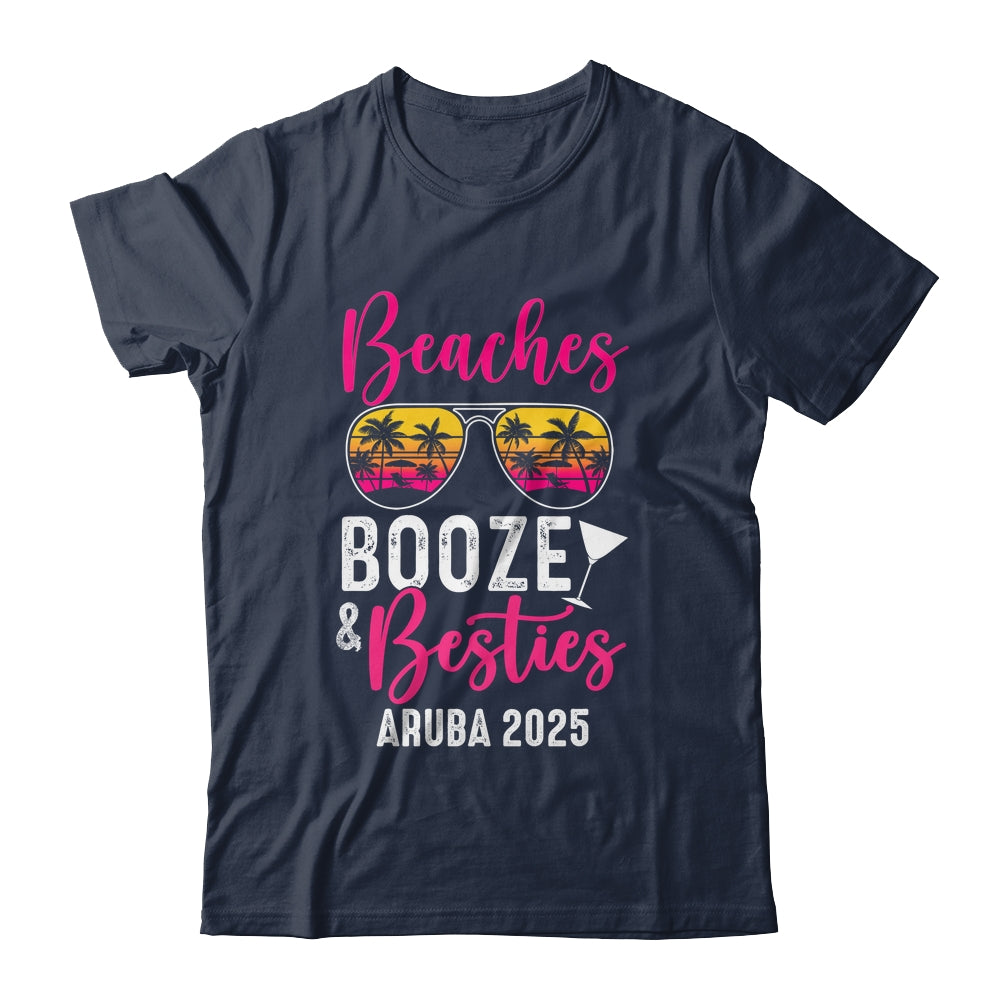 Girls Weekend Trip Aruba 2025 Beaches Booze Besties Shirt & Tank Top | teecentury
