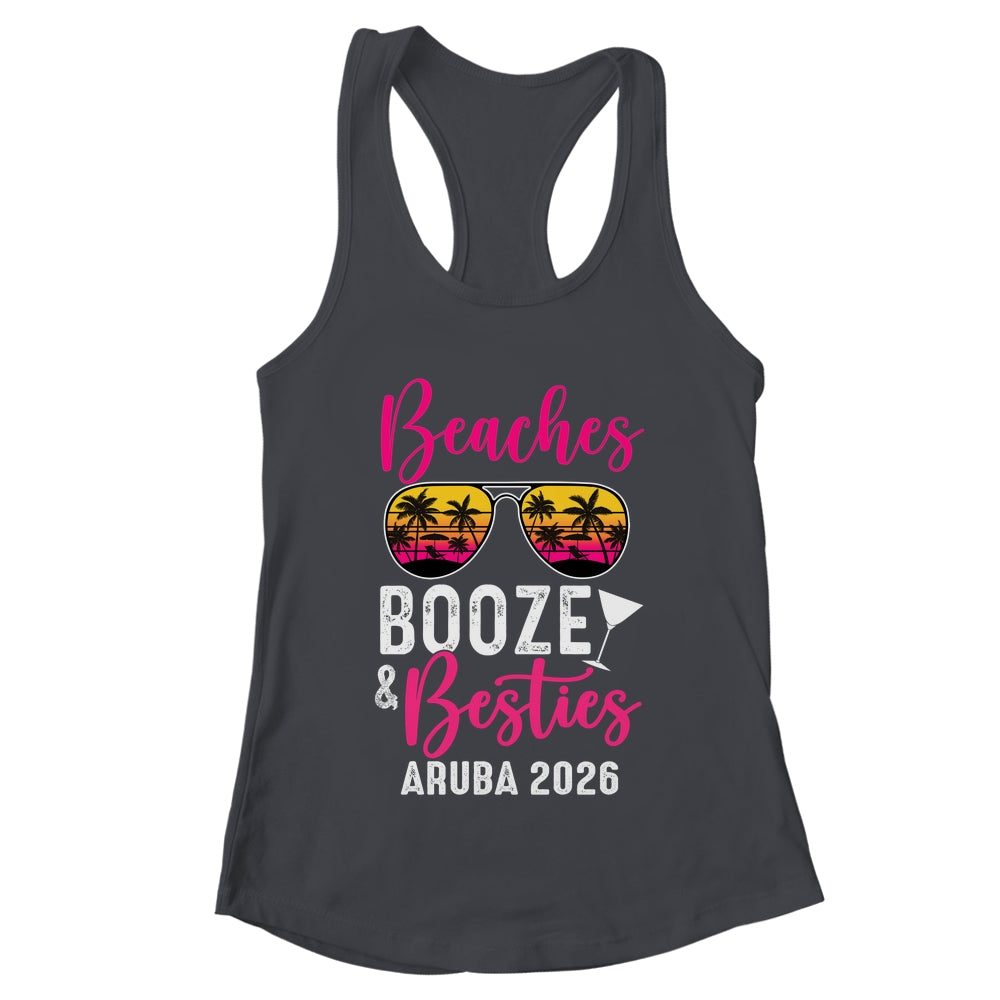Girls Weekend Trip Aruba 2026 Beaches Booze Besties Shirt & Tank Top | teecentury
