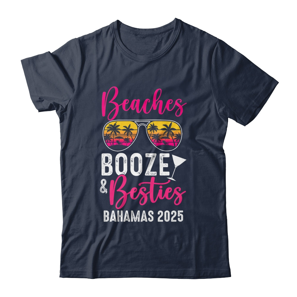 Girls Weekend Trip Bahamas 2025 Beaches Booze Besties Shirt & Tank Top | teecentury