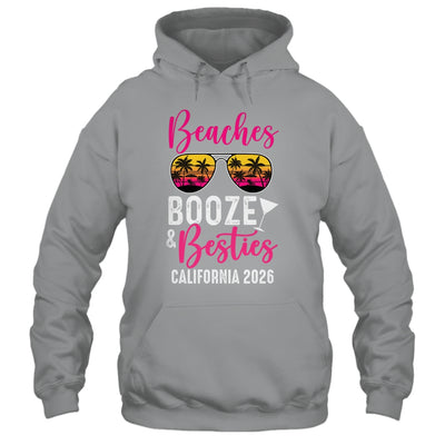 Girls Weekend Trip California 2026 Beaches Booze Besties Shirt & Tank Top | teecentury