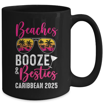Girls Weekend Trip Caribbean 2025 Beaches Booze Besties Mug | teecentury