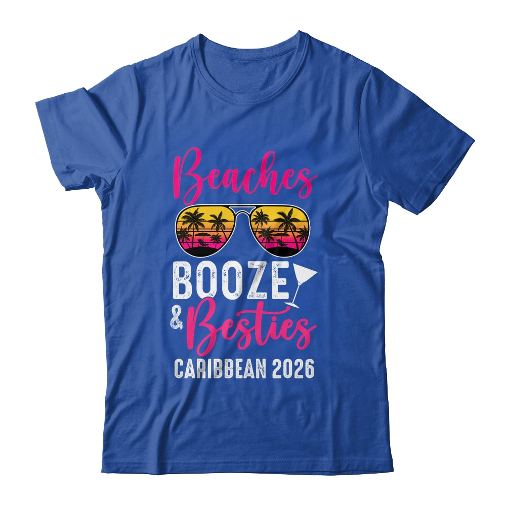 Girls Weekend Trip Caribbean 2026 Beaches Booze Besties Shirt & Tank Top | teecentury