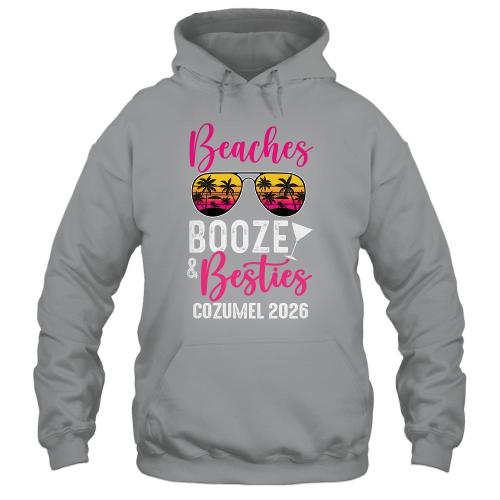 Girls Weekend Trip Cozumel 2026 Beaches Booze Besties Shirt & Tank Top | teecentury