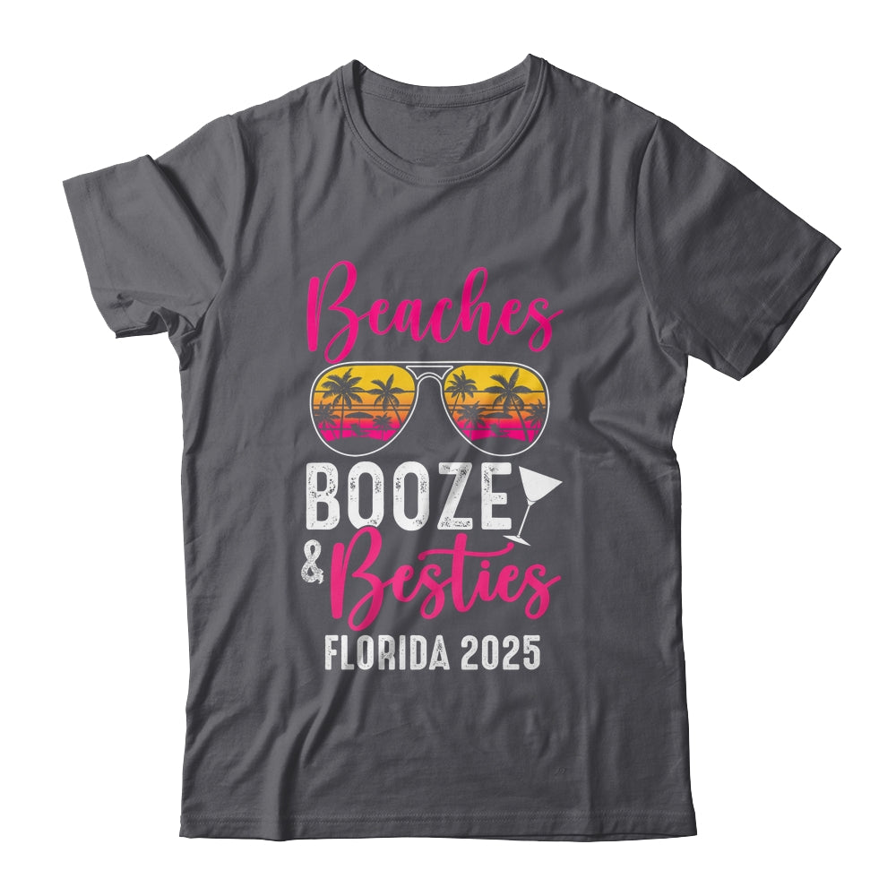 Girls Weekend Trip Florida 2025 Beaches Booze Besties Shirt & Tank Top | teecentury