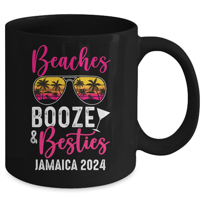 Girls Weekend Trip Jamaica 2024 Beaches Booze Besties Mug | teecentury